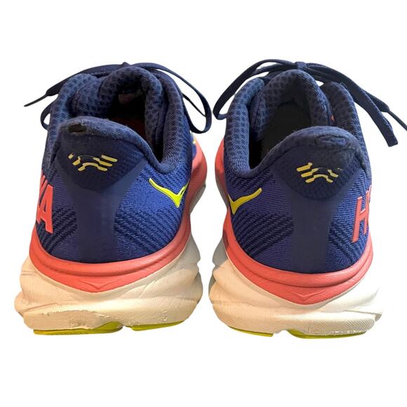 HOKA Clifton 9 Shoes Evening Sky Coral Women’s 9 B Running Walking Comfort - Picture 5 of 13